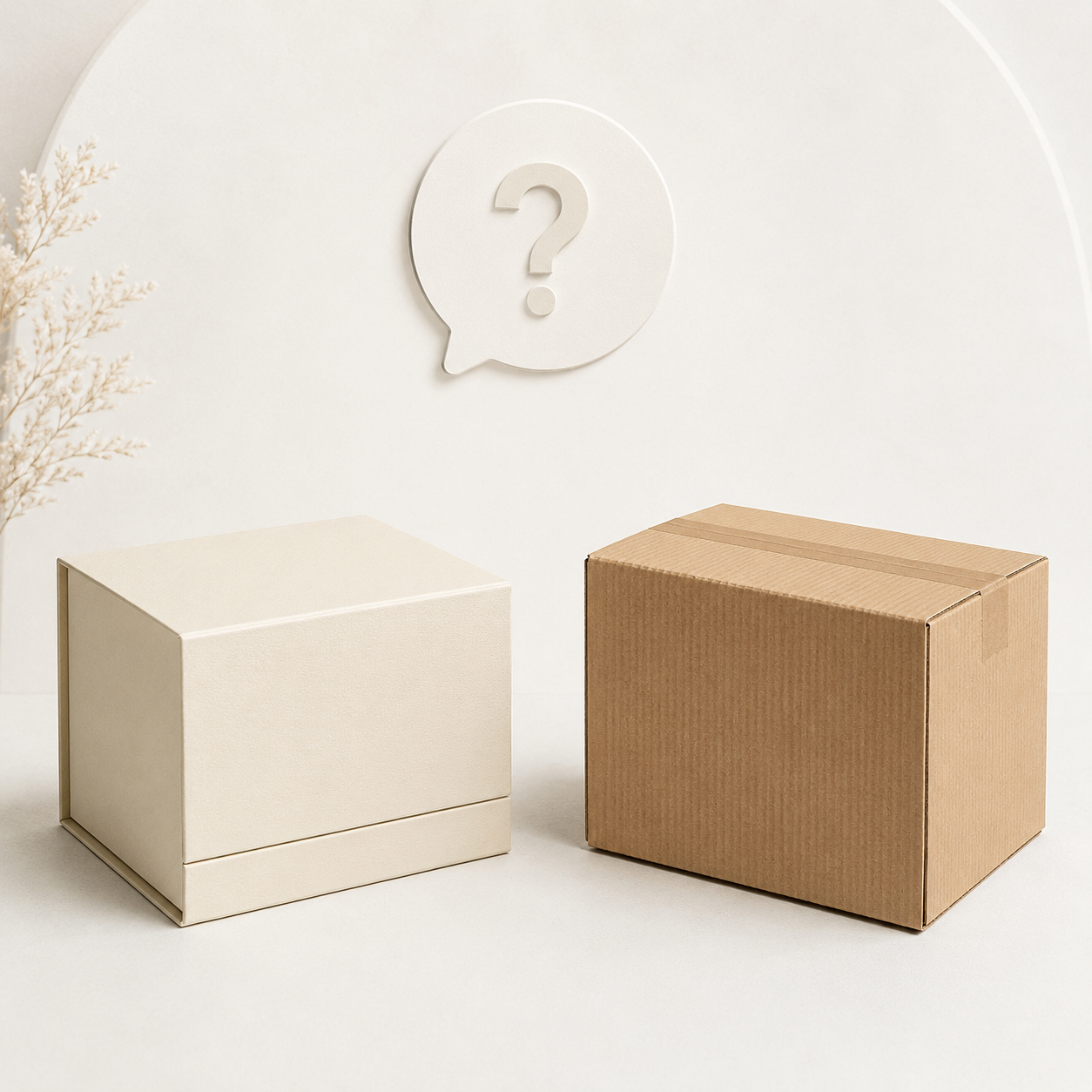 kraft boxes vs white boxes